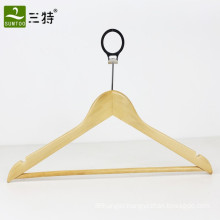 Hotel closet anti theft safe clothes wooden hanger